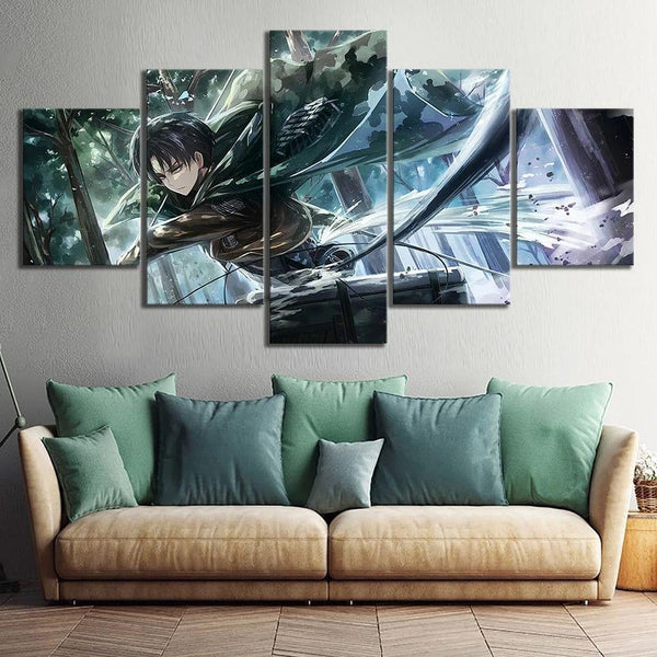 Levi Ackerman 5 Piece Canvas Poster - KUUMIKO