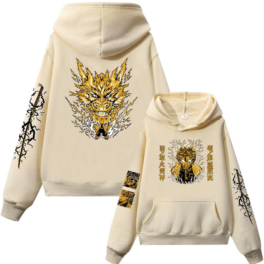 Buy Demon Slayer Zenitsu Eightfold Hoodie at best price only at KUUMIKO